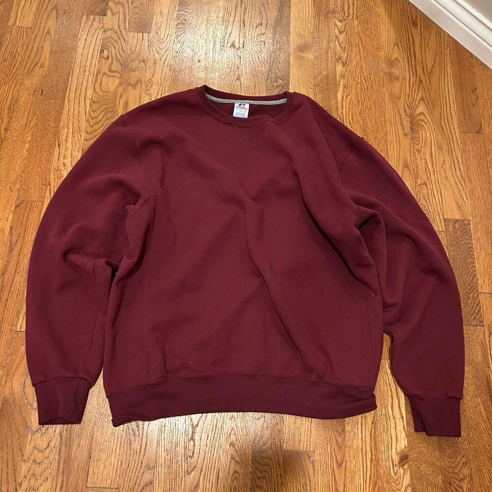 Russell-athletic Men's Burgundy Sweatshirt